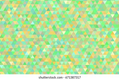 Light Green, Yellow vector polygonal pattern. Creative geometric illustration in Origami style with gradient. Brand-new design for your business.