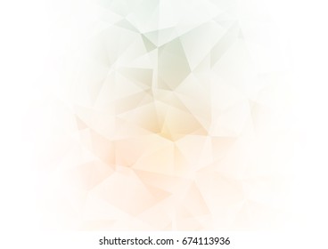 Light Green, Yellow vector polygonal template. Shining colored illustration in a brand-new style. Triangular pattern for your business design.