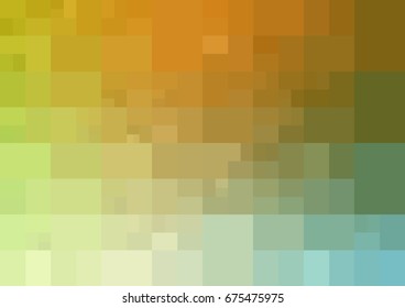 Light Green, Yellow vector polygonal illustration, which consist of rectangles. Rectangular pattern for your business design. Geometric background in Origami style with gradient. 