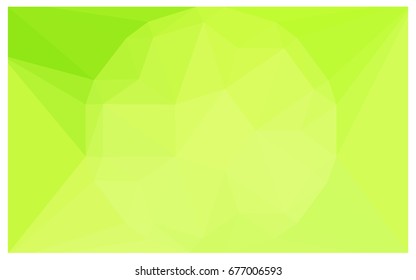 Light Green, Yellow vector polygonal illustration, which consist of triangles with a gemstone in center. Triangular design of a huge diamond for your business. Creative geometric background of gems.