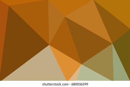Light Green, Yellow vector polygonal illustration, which consist of triangles. Triangular pattern for your business design. Geometric background in Origami style with gradient. 