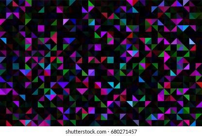 Light Green, Yellow vector polygonal pattern. Triangular geometric sample with gradient.  Brand-new design for your business.