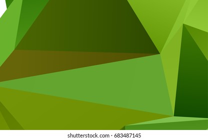 Light Green, Yellow vector polygonal template. A completely new color illustration in a vague style. The textured pattern can be used for background.
