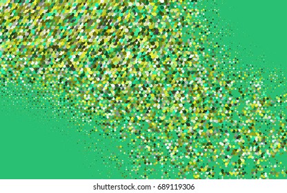 Light Green, Yellow vector polygonal illustration, which consist of hexagons. Hexagonal design for your business. Creative geometric background in Origami style with gradient