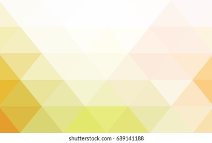 Light Green, Yellow vector polygonal illustration, which consist of triangles. Triangular pattern for your business design. Geometric background in Origami style with gradient. 