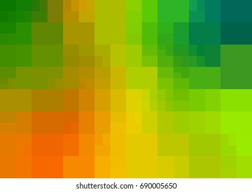 Light Green, Yellow vector polygonal illustration, which consist of rectangles. Rectangular pattern for your business design. Geometric background in Origami style with gradient. 