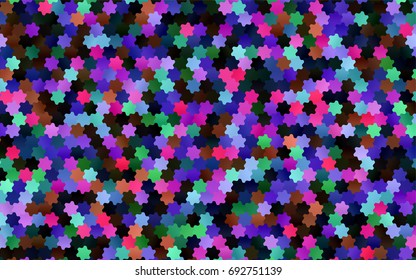 Light Green, Yellow vector polygonal illustration, which consist of hexagons. Hexagonal pattern for your business design. Geometric background in Origami style with gradient. 