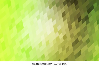 Light Green, Yellow vector polygonal illustration consisting of rectangles. Rectangular design for your business. Creative geometric background in origami style with gradient.