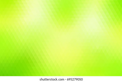 Light Green, Yellow vector polygonal pattern. Brand-new colored illustration in blurry style with gradient. Brand-new style for your business design.