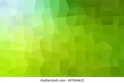 Light Green, Yellow vector polygonal illustration consisting of rectangles. Rectangular design for your business. Creative geometric background in origami style with gradient.