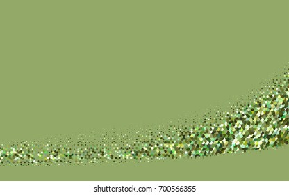 Light Green, Yellow vector polygonal illustration, which consist of hexagons. Hexagonal design for your business. Creative geometric background in Origami style with gradient