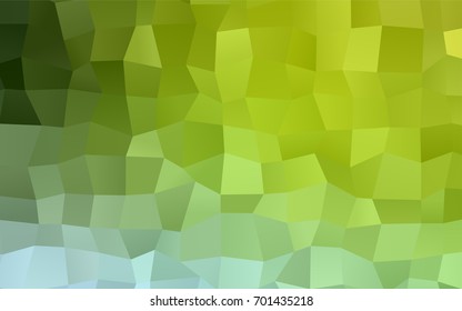 Light Green, Yellow vector polygonal illustration, which consist of rectangles. Rectangular pattern for your business design. Geometric background in Origami style with gradient. 