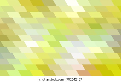 Light Green, Yellow vector polygonal illustration, which consist of rectangles. Rectangular pattern for your business design. Geometric background in Origami style with gradient. 