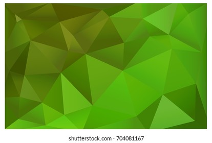 Light Green, Yellow vector polygonal illustration, which consist of triangles. Triangular pattern for your business design. Geometric background in Origami style with gradient. 