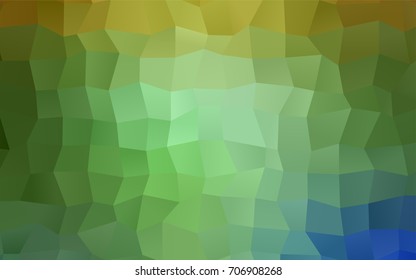 Light Green, Yellow vector polygonal illustration consisting of rectangles. Rectangular design for your business. Creative geometric background in origami style with gradient.
