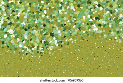 Light Green, Yellow vector polygonal illustration consisting of rectangles. Rectangular design for your business. Creative geometric background in origami style with gradient.