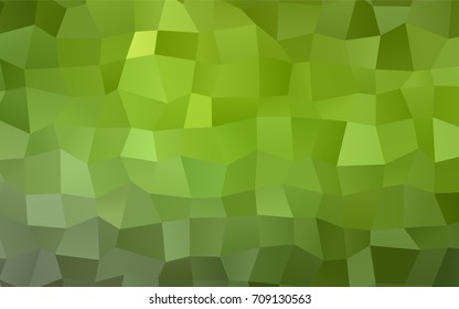 Light Green, Yellow vector polygonal illustration, which consist of rectangles. Rectangular pattern for your business design. Geometric background in Origami style with gradient. 