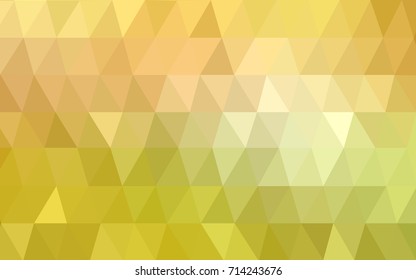 Light Green, Yellow vector polygonal illustration, which consist of triangles. Triangular pattern for your business design. Geometric background in Origami style with gradient. 