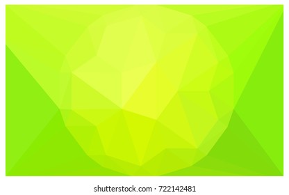 Light Green, Yellow vector polygonal illustration, which consist of triangles with a gemstone in center. Triangular design of a huge diamond for your business. Creative geometric background of gems.