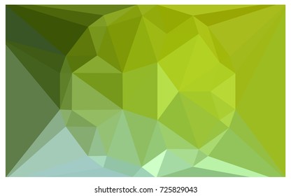 Light Green, Yellow vector polygonal illustration, which consist of triangles with a gemstone in center. Triangular design of a huge diamond for your business. Creative geometric background of gems.