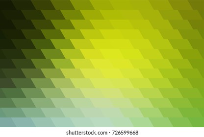 Light Green, Yellow vector polygonal illustration consisting of rectangles. Rectangular design for your business. Creative geometric background in origami style with gradient.