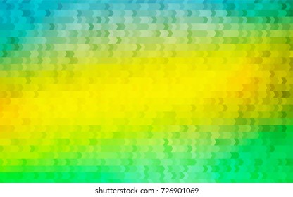 Light Green, Yellow vector polygonal illustration, which consist of rectangles. Rectangular pattern for your business design. Geometric background in Origami style with gradient. 