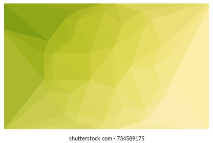 Light Green, Yellow vector polygonal illustration, which consist of triangles with a gemstone in center. Triangular design of a huge diamond for your business. Creative geometric background of gems.