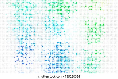 Light Green, Yellow vector polygonal illustration consisting of rectangles. Rectangular design for your business. Creative geometric background in origami style with gradient.