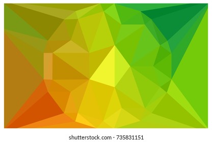Light Green, Yellow vector polygonal illustration, which consist of triangles with a gemstone in center. Triangular design of a huge diamond for your business. Creative geometric background of gems.