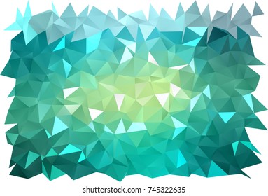 Light Green, Yellow vector polygonal pattern. Shining colored illustration in a brand-new style. Brand-new design for your business.