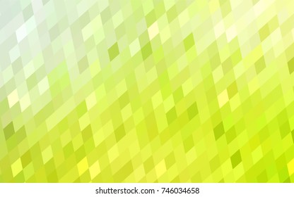 Light Green, Yellow vector polygonal illustration consisting of rectangles. Rectangular design for your business. Creative geometric background in origami style with gradient.