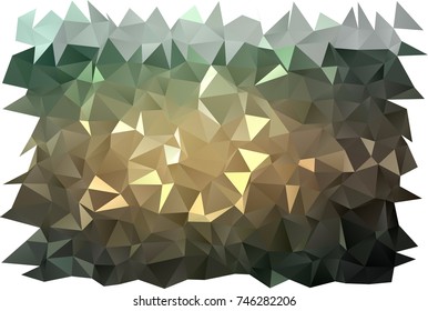 Light Green, Yellow vector polygonal pattern. Geometric illustration in Origami style with gradient.  The polygonal design can be used for your web site.
