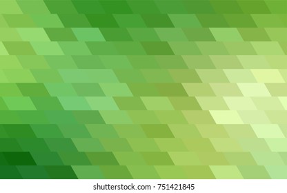 Light Green, Yellow vector polygonal illustration consisting of rectangles. Rectangular design for your business. Creative geometric background in origami style with gradient.