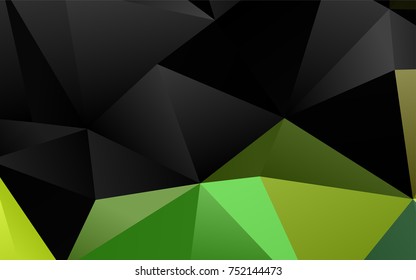 Light Green, Yellow vector polygonal background. Creative illustration in halftone style with gradient. Brand-new design for your business.