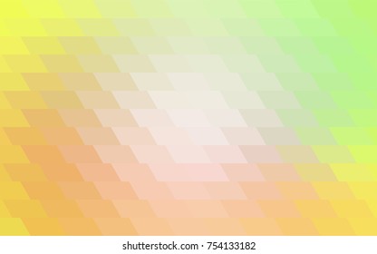 Light Green, Yellow vector polygonal illustration, which consist of rectangles. Rectangular pattern for your business design. Geometric background in Origami style with gradient. 