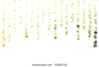 Light Green, Yellow vector polygonal illustration consisting of rectangles. Rectangular design for your business. Creative geometric background in origami style with gradient.