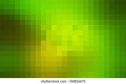 Light Green, Yellow vector polygonal illustration consisting of rectangles. Rectangular design for your business. Creative geometric background in origami style with gradient.