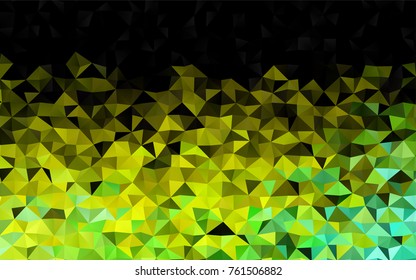 Light Green, Yellow vector polygonal background. A vague abstract illustration with gradient. A completely new design for your business.