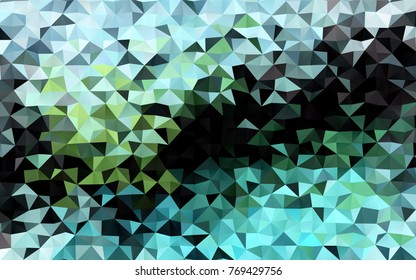 Light Green, Yellow vector polygonal background. Colorful illustration in abstract style with gradient. A completely new template for your business design.