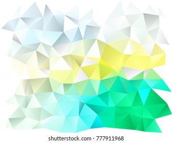 Light Green, Yellow vector polygonal template. Colorful abstract illustration with gradient. A completely new template for your business design.