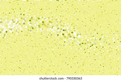 Light Green, Yellow vector polygonal illustration, which consist of rectangles. Rectangular pattern for your business design. Geometric background in Origami style with gradient. 