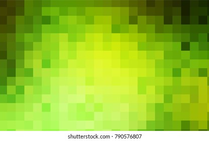 Light Green, Yellow vector polygonal illustration, which consist of rectangles. Rectangular pattern for your business design. Geometric background in Origami style with gradient. 