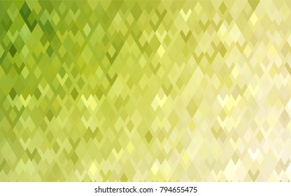 Light Green, Yellow vector polygonal illustration consisting of rectangles. Rectangular design for your business. Creative geometric background in origami style with gradient.