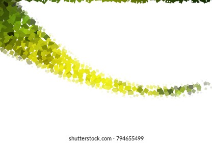 Light Green, Yellow vector polygonal illustration, which consist of rectangles. Rectangular pattern for your business design. Geometric background in Origami style with gradient. 