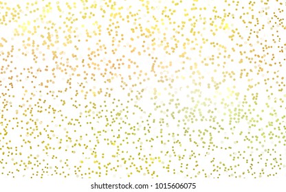 Light Green, Yellow vector red banner with set of circles, dots. Donuts Background. Creative Design Template. Technological halftone illustration.