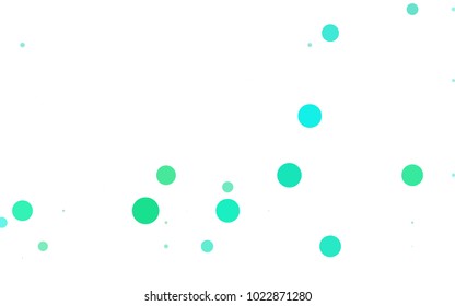 Light Green, Yellow vector red pattern of geometric circles, shapes. Colorful mosaic banner. Geometric background with colored disks.