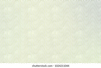 Light Green, Yellow vector red banner with set of circles, dots. Donuts Background. Creative Design Template. Technological halftone illustration.