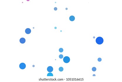 Light Green, Yellow vector red banner with set of circles, dots. Donuts Background. Creative Design Template. Technological halftone illustration.