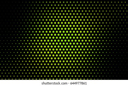 Light Green, Yellow vector red pattern of geometric circles, shapes. Colorful mosaic banner. Geometric background with colored disks.