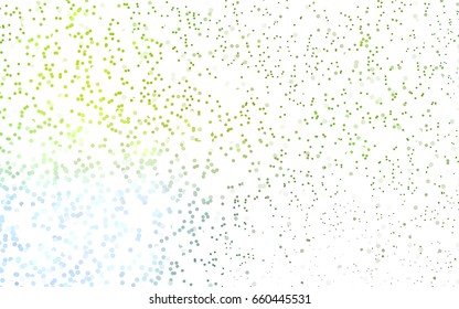 Light Green, Yellow vector red pattern of geometric circles, shapes. Colorful mosaic banner. Geometric background with colored disks.